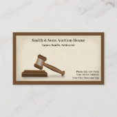 Auctioneer Judge Visitekaartje (Voorkant)