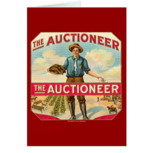 Auctioneer kaartenlabel