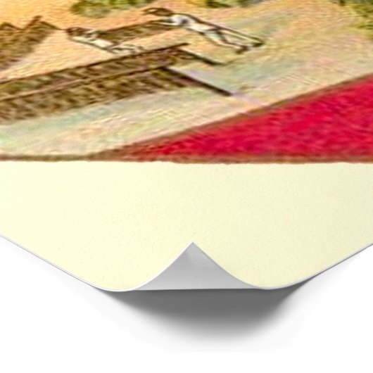 Auctioneer  kaartenlabel poster (Hoek)