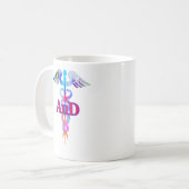 AuD Caduceus Audiology Hearing Doctor Audiologen Koffiemok (Voorkant links)