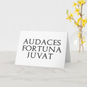 Audaces Fortuna Juvat Kaart (Gele Bloem)
