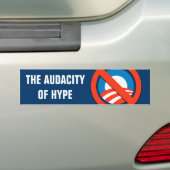AUDACITEIT VAN HYPE BUMPERSTICKER (Op auto)