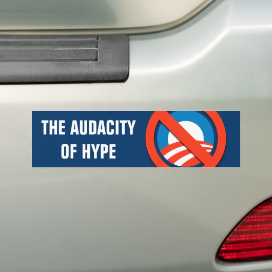 AUDACITEIT VAN HYPE BUMPERSTICKER (Op auto)