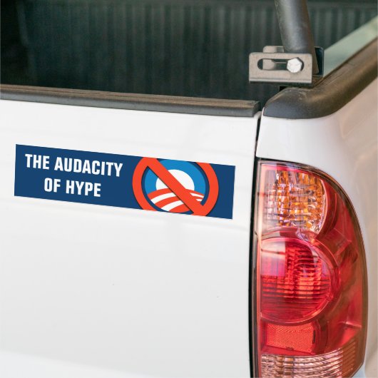 AUDACITEIT VAN HYPE BUMPERSTICKER (Op Truck)