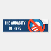 AUDACITEIT VAN HYPE BUMPERSTICKER (Voorkant)