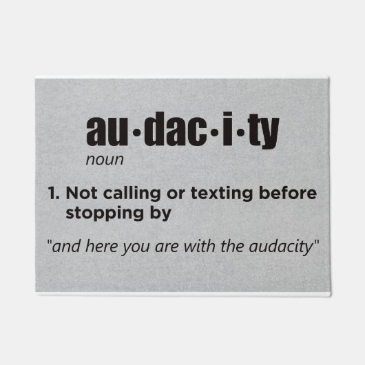 Audacity Doormat Deurmat (Voorkant)
