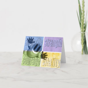 Audacity Sterkte Moed & Vitaliteit Notecard Kaart