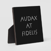 Audax bij fidelis fotoplaat (Voorkant)