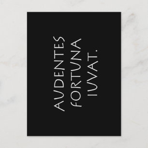 Audentes fortuna iuvat briefkaart