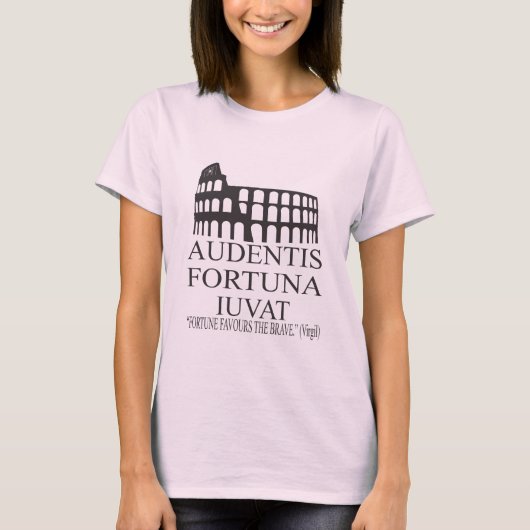 Audentes Fortuna Iuvat - Latijnse citaten T-shirt (Voorkant)