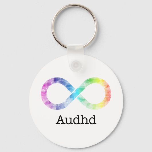 Audhd (adhd en autistisch) neurodiversity sleutelh sleutelhanger (Voorkant)