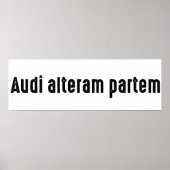 Audi alteram partem poster (Voorkant)