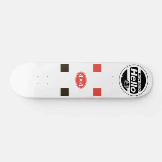 Audi Quattro Rally Auto decoratie Skateboard (Horizontaal)
