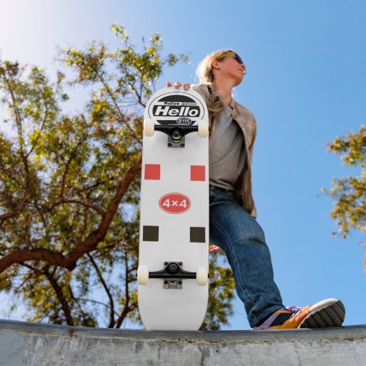 Audi Quattro Rally Auto decoratie Skateboard (Buiten 1)