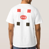 Audi Quattro Rally decoratie T-shirt (Achterkant)