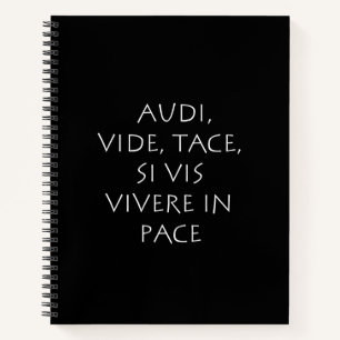 Audi video tace is zichtbaar op vivere in tempo notitieboek