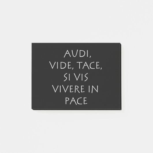 Audi video tace is zichtbaar op vivere in tempo post-it® notes (Voorkant)