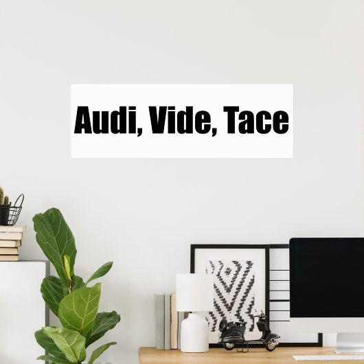 Audi, video, tace poster (Thuiskantoor)