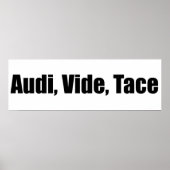 Audi, video, tace poster (Voorkant)