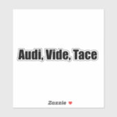 Audi, video, tace sticker (Vel)