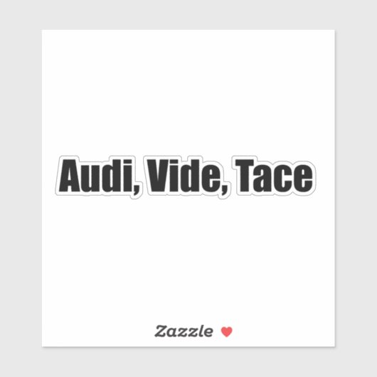 Audi, video, tace sticker (Vel)
