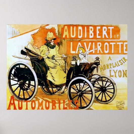 Audibert et Lavirotte Automobiles. Poster (Voorkant)