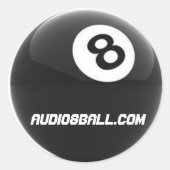 Audio8ball.com Sticker (Voorkant)