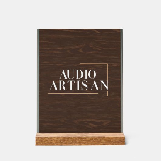 Audio Ambachtsman Acryl Bord (Voorkant)