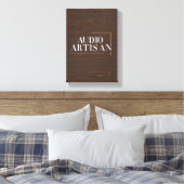 Audio Ambachtsman Canvas Afdruk (Insitu (Slaapkamer))