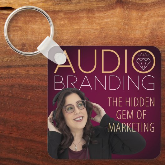 Audio Branding Podcast Keychain (Voorkant)