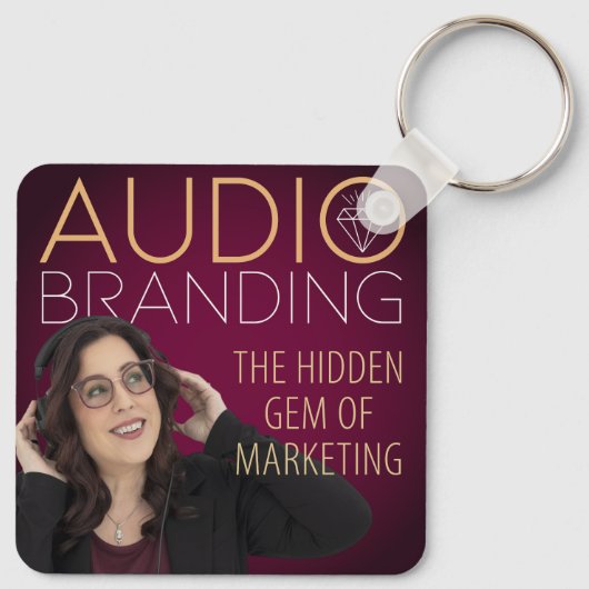 Audio Branding Podcast Keychain (Achterkant)