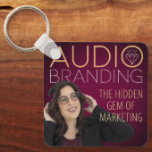 Audio Branding Podcast Sleutelhanger (Voorkant)