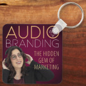Audio Branding Podcast Sleutelhanger (Achterkant)