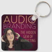 Audio Branding Podcast Sleutelhanger (Achterkant)
