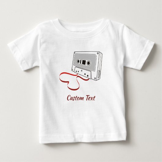 Audio cassette baby T-Shirt (Voorkant)