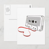 Audio-cassette Briefkaart (Voorkant / Achterkant)