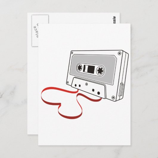 Audio-cassette Briefkaart (Voorkant / Achterkant)