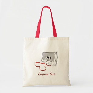 Audio cassette canvas tas