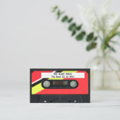 Audio Cassette DJ Visitekaartje (Staand voorkant)