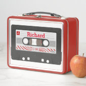 Audio Cassette k7 70s 80s  Metal Lunchbox (In situ)