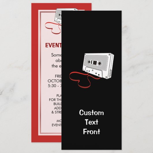 Audio Cassette Kaart (Voorkant / Achterkant)