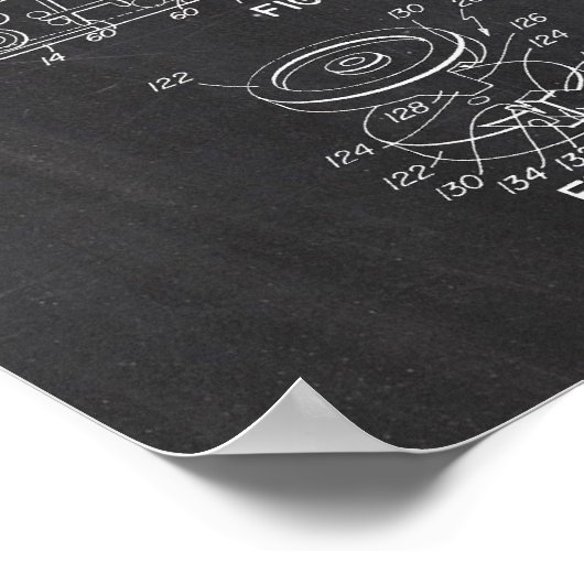 Audio Cassette-octrooi Poster (Hoek)