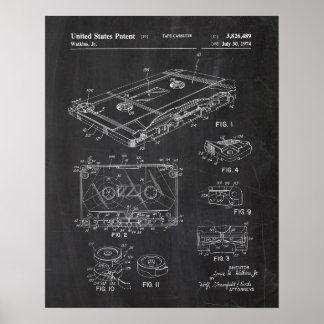Audio Cassette-octrooi Poster