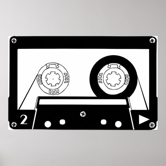 Audio Cassette of Nerd Art Poster (Voorkant)
