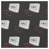 Audio Cassette Patroon Stof (Close Up)