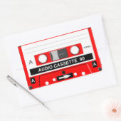 Audio-cassette Rechthoekige Sticker (Envelop)