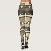 Audio Cassette, Retro Poster Hip-Hop. Leggings (Achterkant)