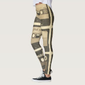 Audio Cassette, Retro Poster Hip-Hop. Leggings (Links)