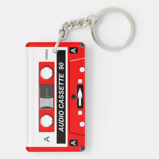 Audio-cassette Sleutelhanger (achterkant)