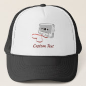 Audio cassette trucker hoed pet (Voorkant)